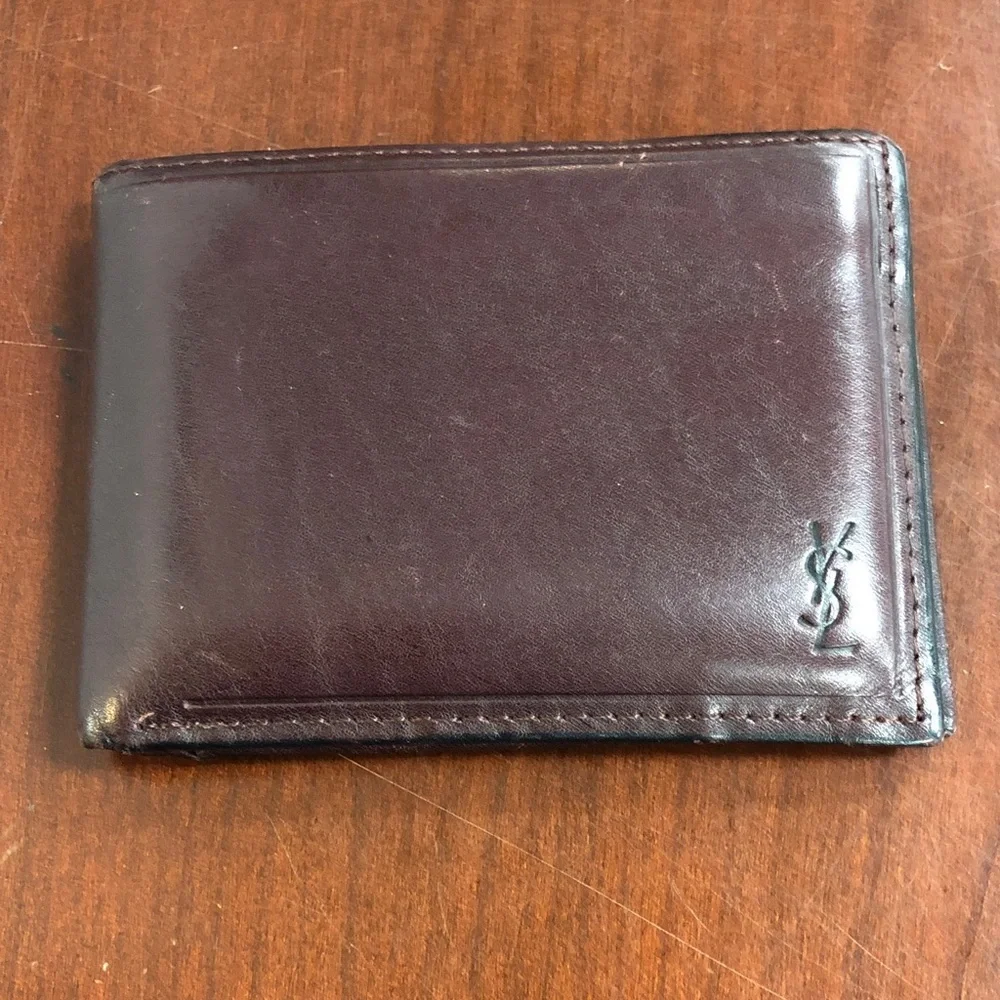 Yves Saint Laurent Men’s Dark Brown Billfold w/credit card slots